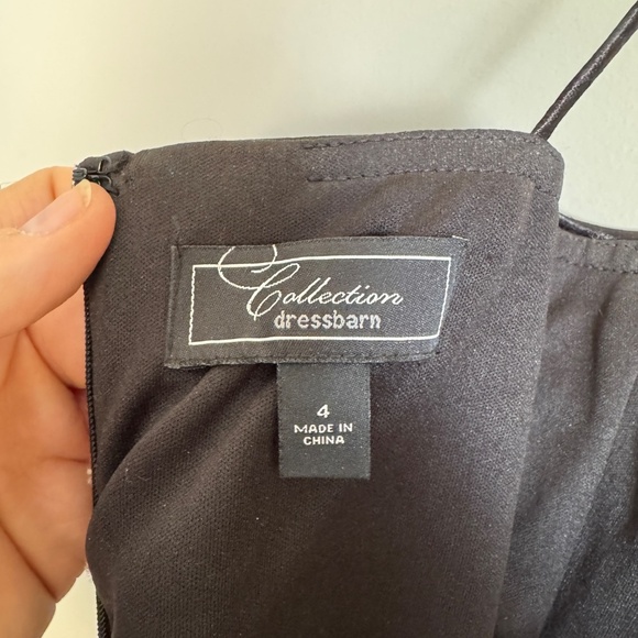 Collection Dressbarn Sleeveless Knee Length Dress 4 Metallic Pleated Grad Prom - Picture 7 of 16